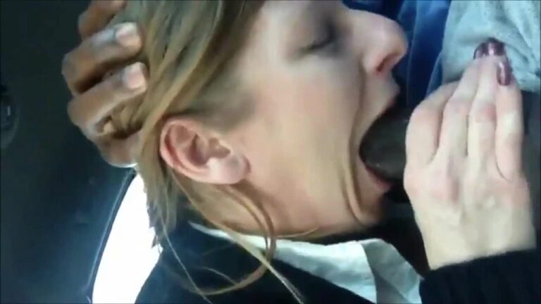 Business Woman Swallows Her Bbc Coworker In The Car